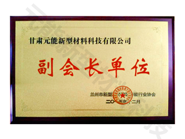新型建筑材料副會長單位證書